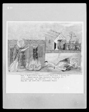 Menologion des Kaisers Basileios II. — Menologion des Kaisers Basileios II., Folio 181Miniatur