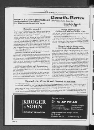 Eppendorfer Chronik soll Gestalt annehmen