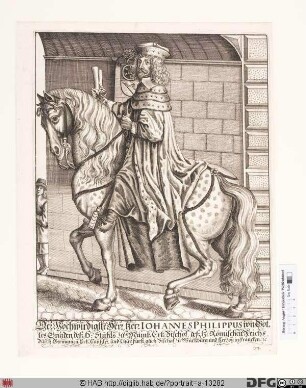 Bildnis Johann Philipp (1663 Reichsfrhr. von Schönborn), 1647-73 Kurfürst u. Erzbischof von Mainz