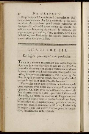 Chapitre III. - Chapitre IV.