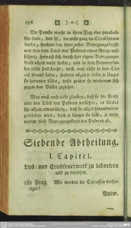Siebende Abtheilung