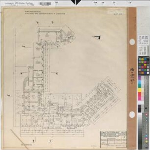 Lüdenscheid, Amtsgericht und Gefängnisgebäude, Kellergeschoss, Grundriss, Baubestandszeichnung