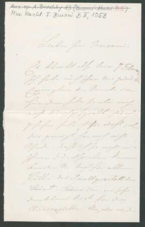Brief an Ferruccio Busoni : 05.01.1891