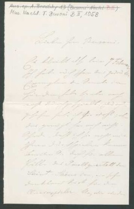 Brief an Ferruccio Busoni : 05.01.1891