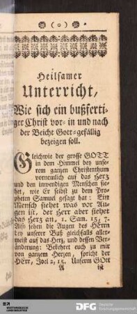 [Christliche Buß- Beicht- und Communion-Gebeter]