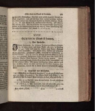 XXXV. Gott Lob die Stund ist kommen