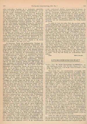 Liturgiewissenschaft