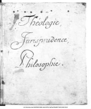 Katalog der Privatbibliothek von Prinz August (1747-1806), Teil 2: Théologie, Jurisprudence, Philosophie