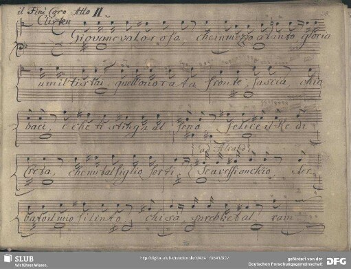 Recitativo: Giovane valoroso che in mezzo