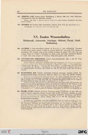 Exakte Wissenschaften (Nr. 619-699)