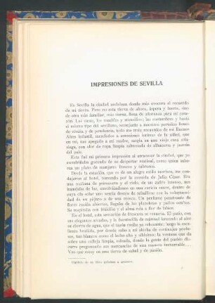 Impresiones de Sevilla