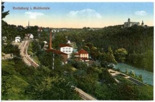 Rochsburg. Blick auf Rochsburg