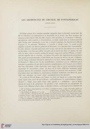 11: Les architectes du Château de Fontainebleau, [2]
