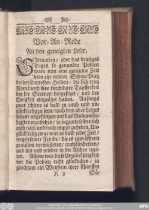 Vor-An-Rede An den geneigten Leser.
