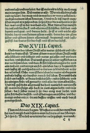 Das XVIII. Capitel.
