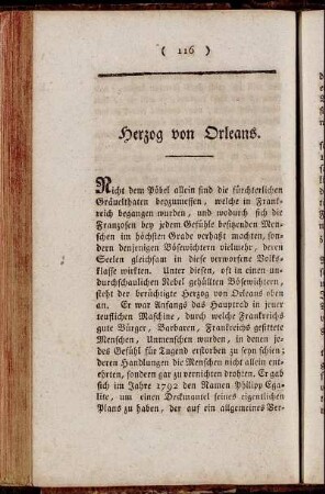 Herzog von Orleans.