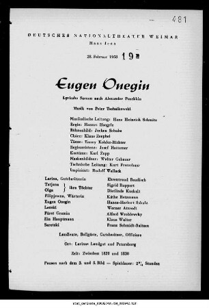 Eugen Onegin
