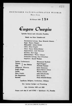Eugen Onegin