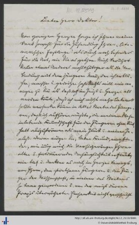Nachlass L. Schemann (NL 12/2519) : Briefe von Heinrich Oppermann an Ludwig Schemann