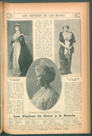 Los vestidos de las reinas