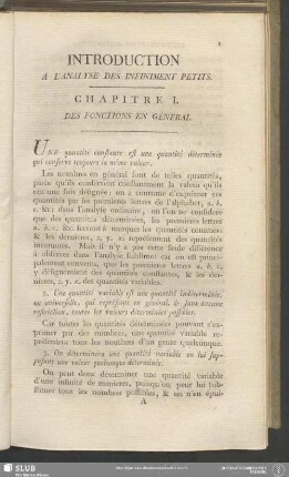 Chapitre I. Des Fonctions En Géneral
