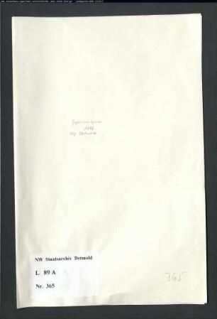 Gogerichtsregister Vogtei Detmold (Bruchstücke)