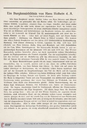 1: Ein Burgkmairbildnis von Hans Holbein d. A.