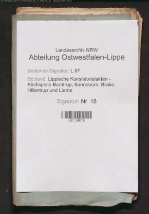 Suspendierung des Pastors Zonsius