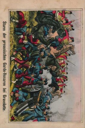 Sturm der preussischen Garde-Husaren bei Gravelotte