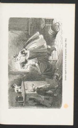 Tafel: Louise apprit à Gote à se bien peigner. (Page 188.)