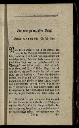 Ein und zwanzigster Brief. - Fünf und zwanzigster Brief.