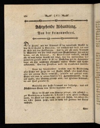 170-188, 18. Von der Leinweberei.