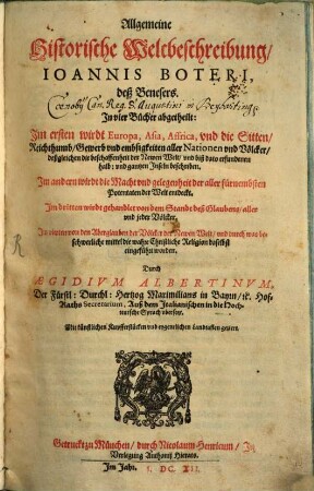 Allgemeine historische Weltbeschreibung