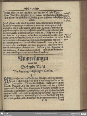 Anmerkungen über die Siebende Tafel Von den ungleichfüssigen Versen