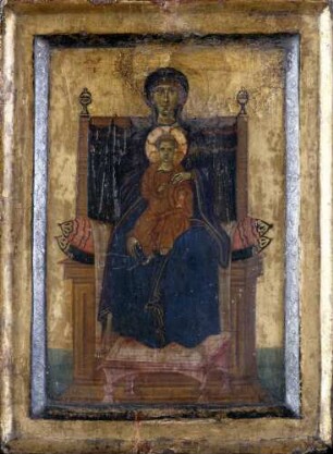 Thronende Madonna mit Kind