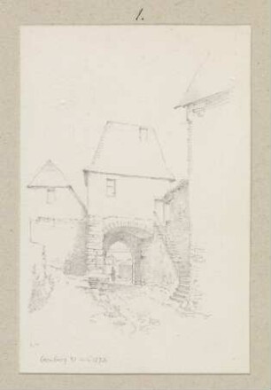 Äußeres Burgtor der Burg Kronberg