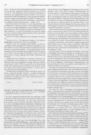 707-709 [Rezension] Schneider, Wolfgang, Das Menschenbild der Waldorfpädagogik