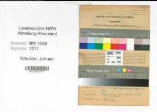 Entnazifizierung Johann Kreutzer , geb. 12.09.1905 (Feuerwehrmann)