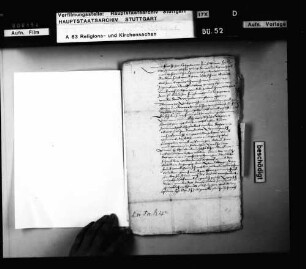 Schriften, betreffend die Bitte eines nach Mähren ausgewanderten Wiedertäufers um Ausfolge seines mütterlichen Erbes.