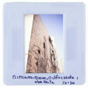 Bitonto, Kathedrale : Ostfassade, Oberteile