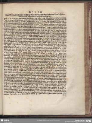 Zum Beschluß wolle man noch folgende wieder Willen eingeschlichene Druck-Fehler verbessern oder andere Buchstaben-Fehler übersehen ...