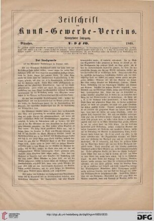 Das Kunstgewerbe auf den Münchener Ausstellungen im Sommer 1869