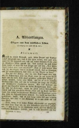 Skizzen aus dem wirklichen Leben : (Fortsetzung von Heft 10 S. 617)