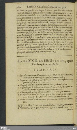 Locus XXII. ab Effectu eorum, quae Simul requiruntur ad esse
