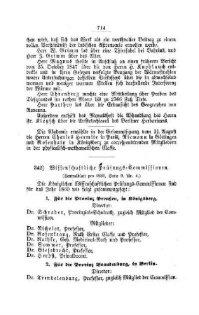 Wissenschaftliche Prüfungs-Commissionen : [I. Akademien und Universitäten]