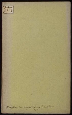 Unterthänigstes Pro Memoria In Extrajudicial-Sachen der Gemeinde Gillenfeld wider die Kur-trierische Regierung, und das Amt Daun : 1784
