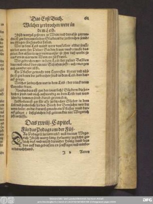 Das xxviii. Capitel. Für das Podagram der Füß.