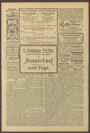 Freiburger Tagblatt vom 20.02.1900