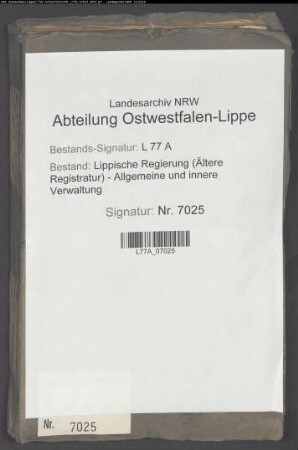 Steuererhebung (Akzise) von auswärtiger Flüssigwaren, Bd. 1