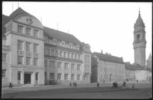 Bautzen. Kornmarkt mit Stadtmuseum und Reichenturm